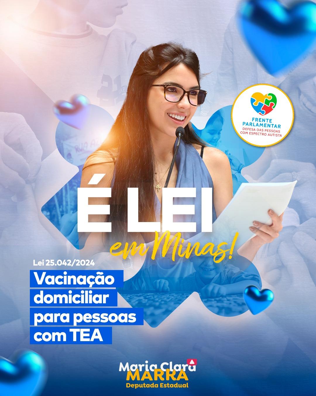 Vacinação domiciliar para pessoas com autismo agora é lei em Minas Gerais.