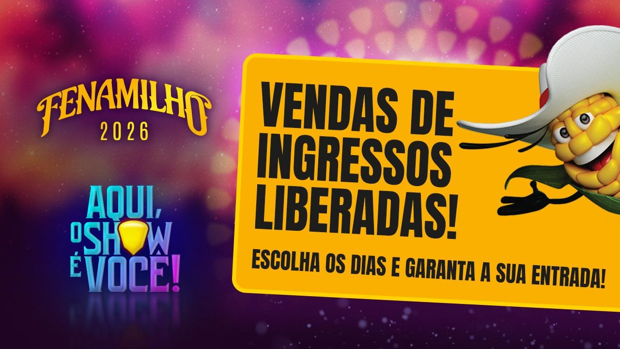 Fenamilho 2026 inicia vendas de ingressos diários com modalidade solidária