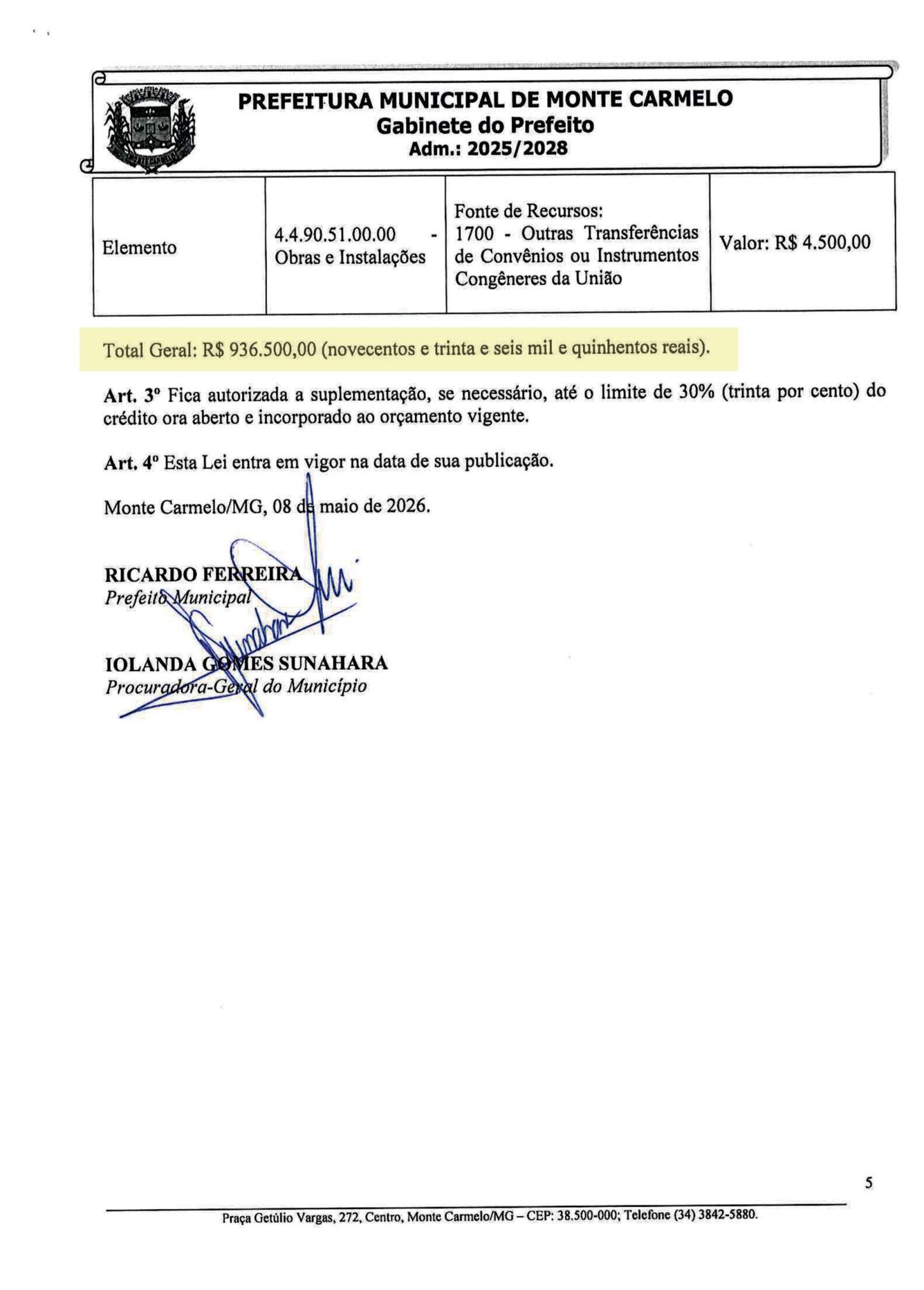 Fonte: PL de Lei 4743