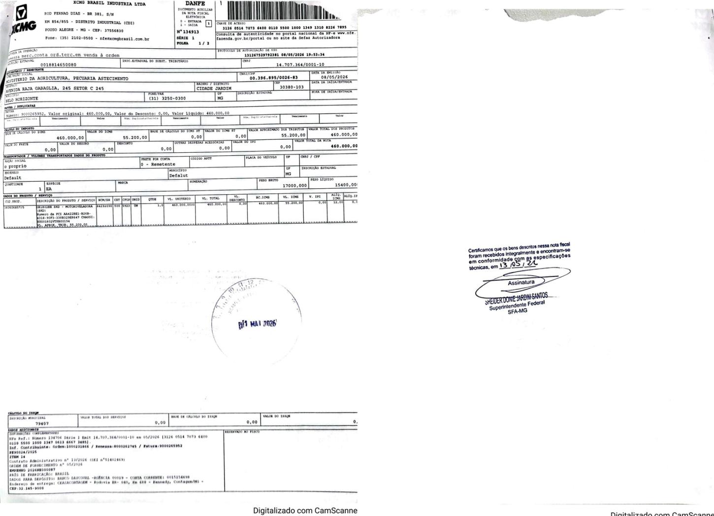 Responsável pela resposta: Coordenação de Execução Contratual e Fonte Registro Patrimonial - COER / SPOA