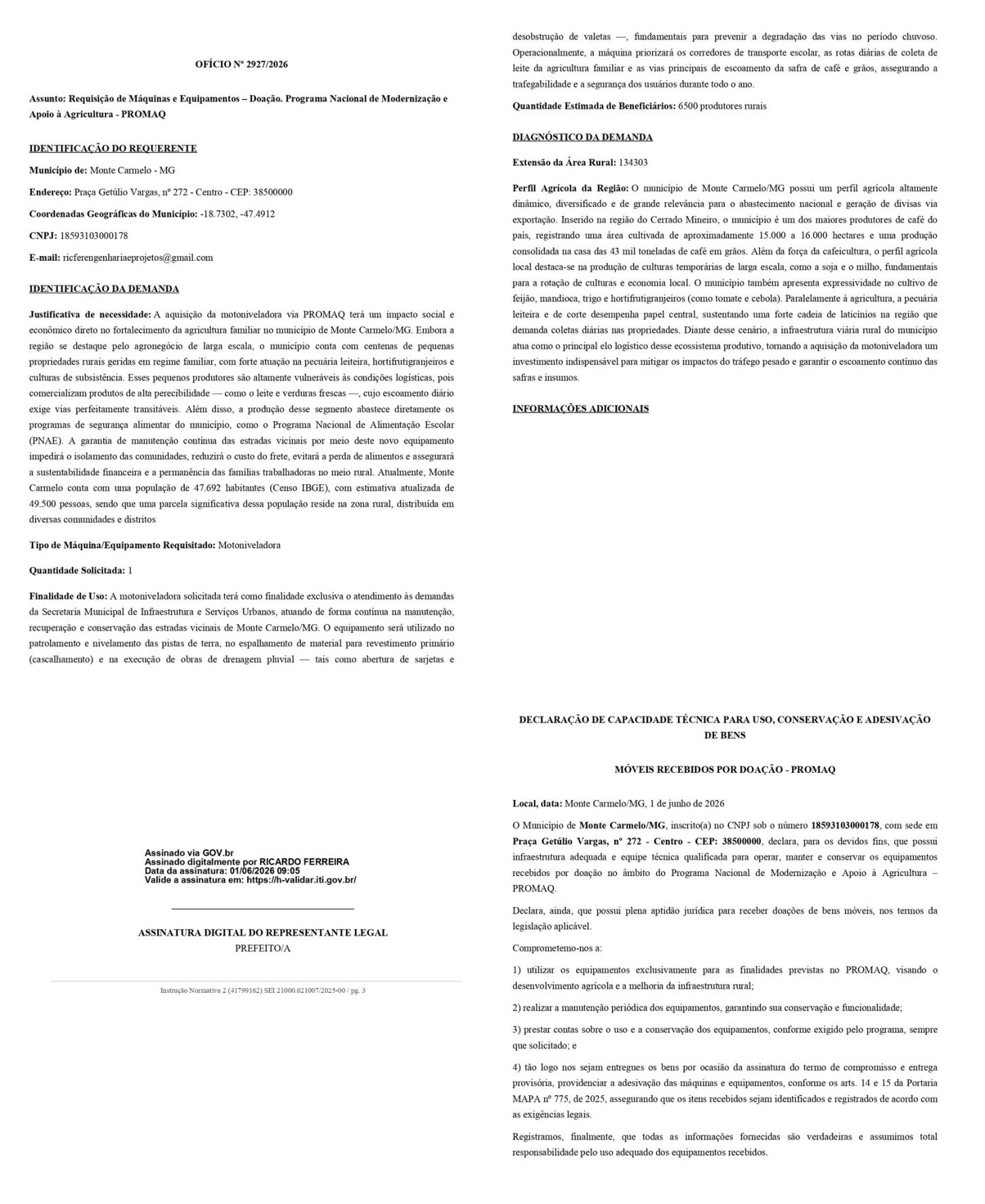 Responsável pela resposta: Coordenação de Execução Contratual e Fonte Registro Patrimonial - COER / SPOA