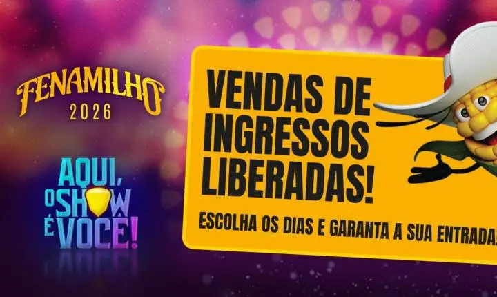 Fenamilho 2026 inicia vendas de ingressos diários com modalidade solidária