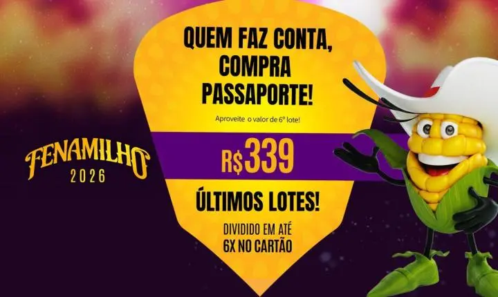 Fenamilho 2026 terá virada de lote neste domingo