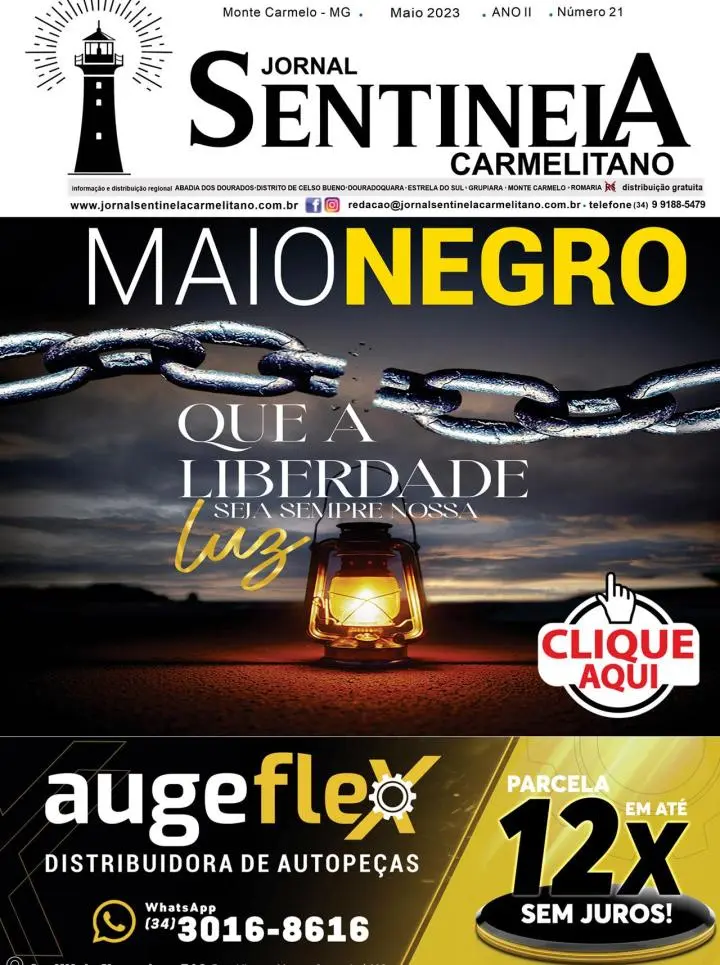 MAIO NEGRO QUE A LIBERDADE SEJA SEMPRE NOSSA LUZ